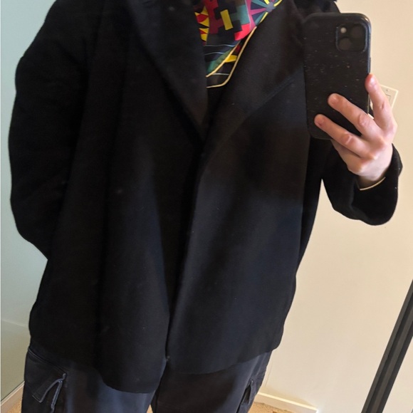 Zara Elegant Black Women's Coat - Picture 7 of 7